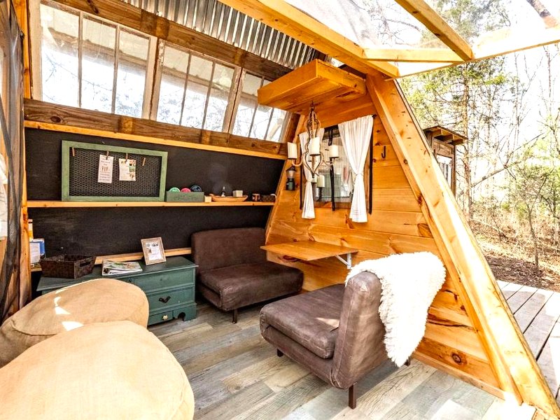 Off-Grid Experience in Cozy Mini A-Frame in Picturesque Tennesseeの写真