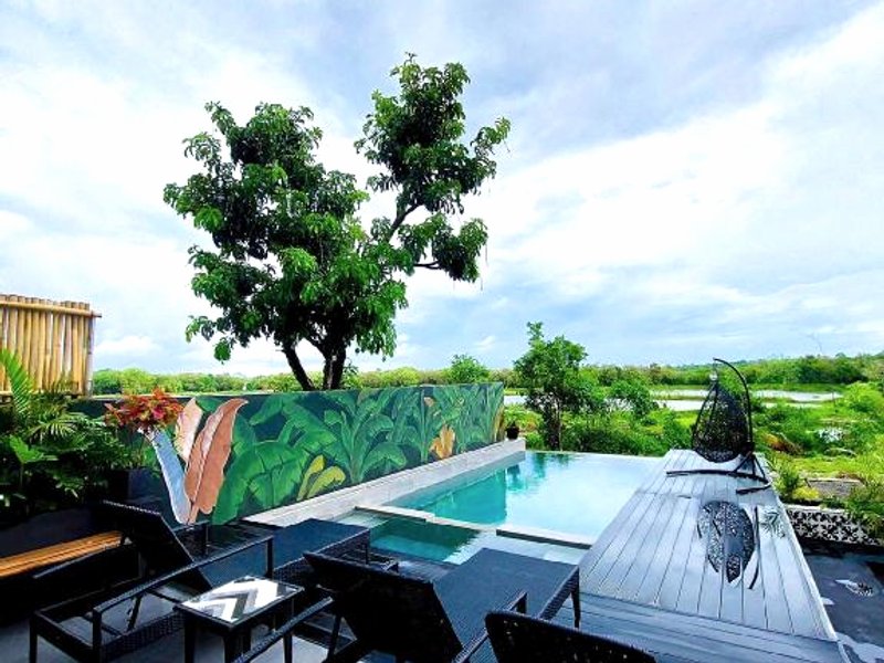 ［バンガンタリンガ］一軒家（50m²）｜ 1ベッドルーム／1バスルーム (Aya Farm Resort - Cabin 2 with Pool)の写真