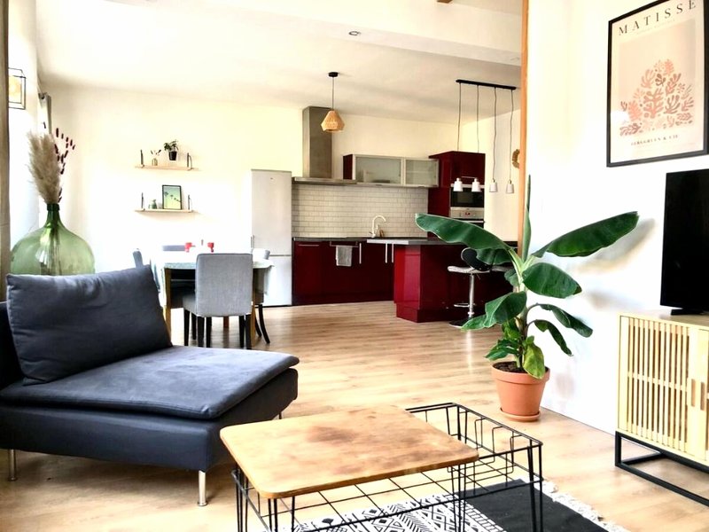 ［メシュ］アパートメント（85m²）｜ 2ベッドルーム／1バスルーム (Appartement cosy et familial)の写真