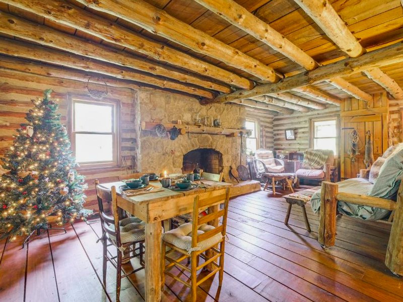 Handcrafted Log Cabin on 3 Acres 14 Mi to Cantonの写真