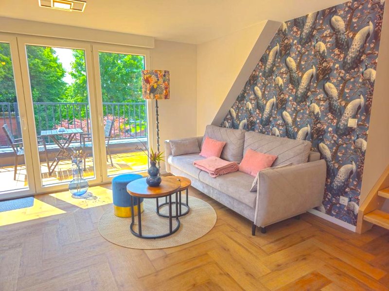 EcoCube 2 Haren - Sonnenbalkon, Badewanne, Waschmaschineの写真