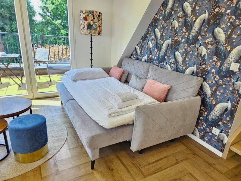 EcoCube 2 Haren - Sonnenbalkon, Badewanne, Waschmaschineの写真