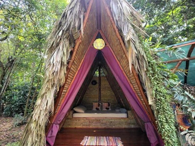 Centro Ananda, Cabina, Bambuszeltの写真