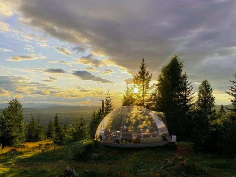 Glass Igloo With Panoramic Views In Åsbygda (Glass Igloo With Panoramic Views In Asbygda)の写真