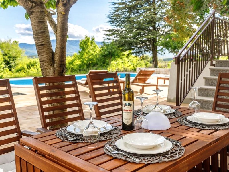 Casa di Oliva-house with heated pool & jacuzzi in Trilj, Croatiaの写真