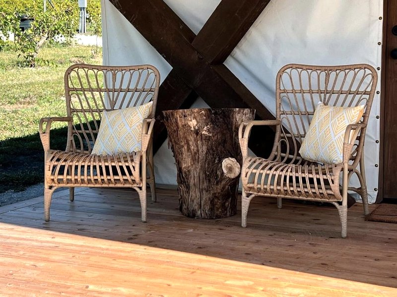 Spacious Tented Cabin Perfect for a Family of Four in Tekamah, Nebraskaの写真